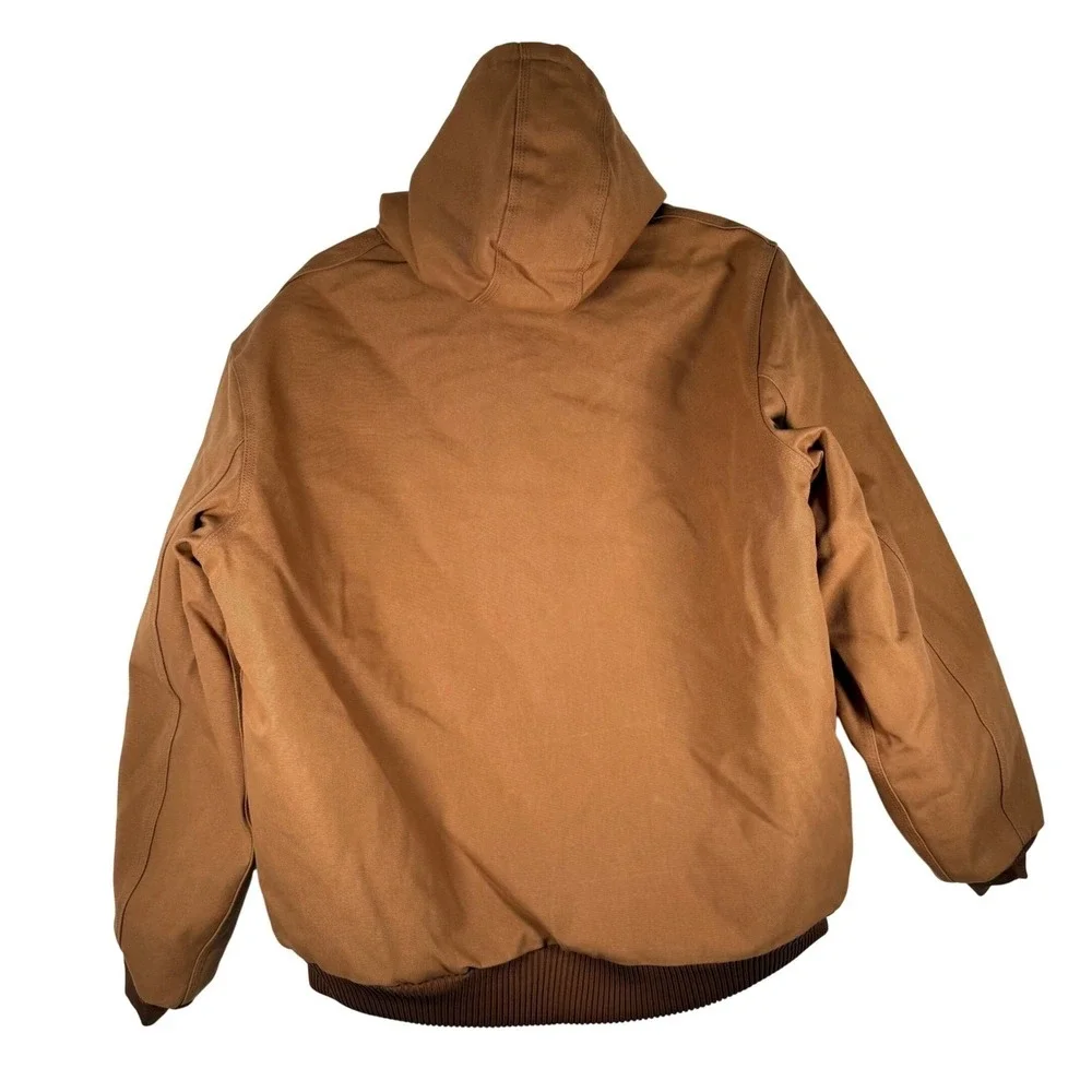 Carhartt J140 Firm Duck Insulated Active Jac Brown XL Tall OJ0140-M